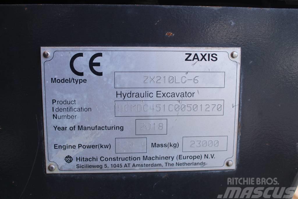 Hitachi ZX 210 LC-6 / Myyty, Sold Lánctalpas kotrók