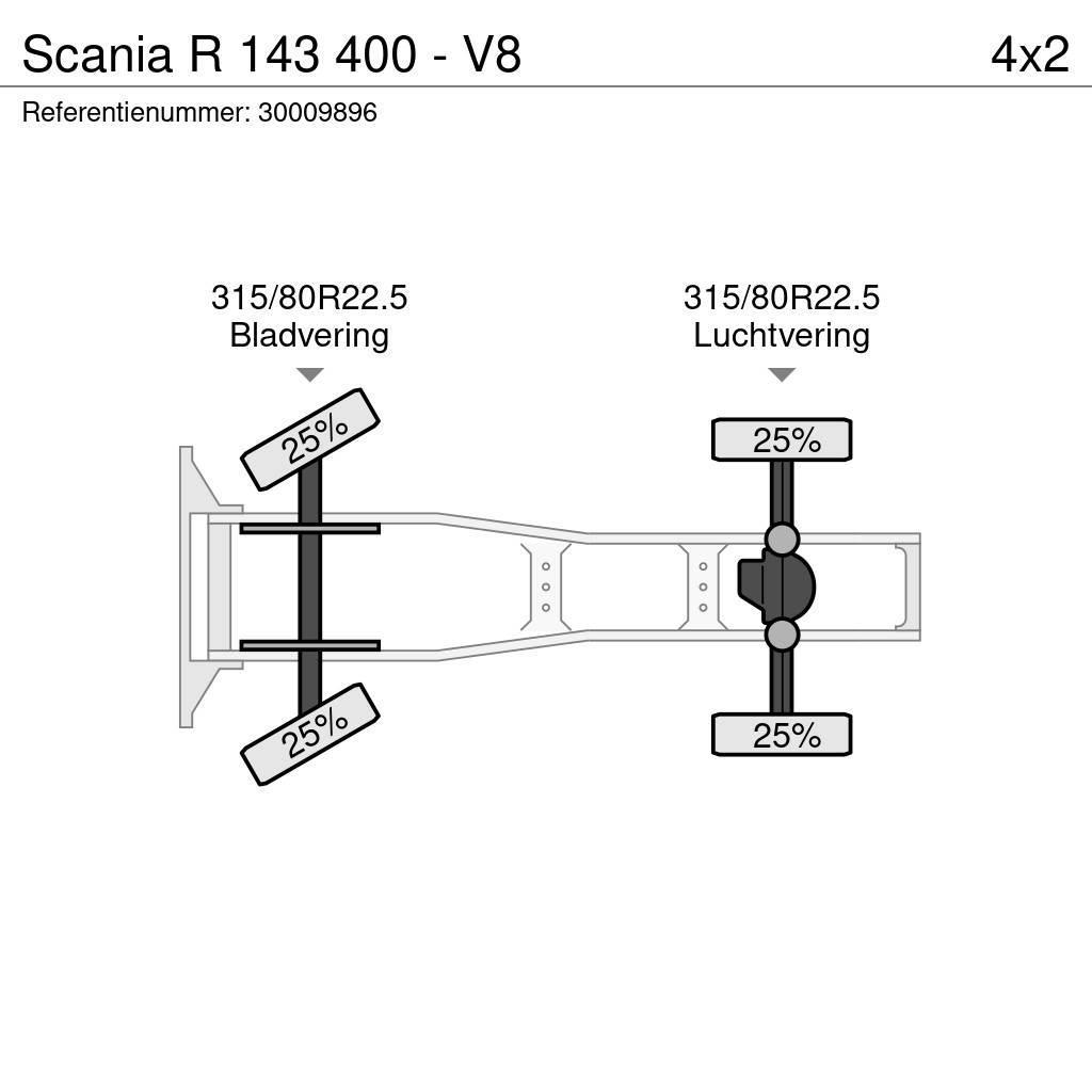 Scania R 143 400 - V8 Nyergesvontatók