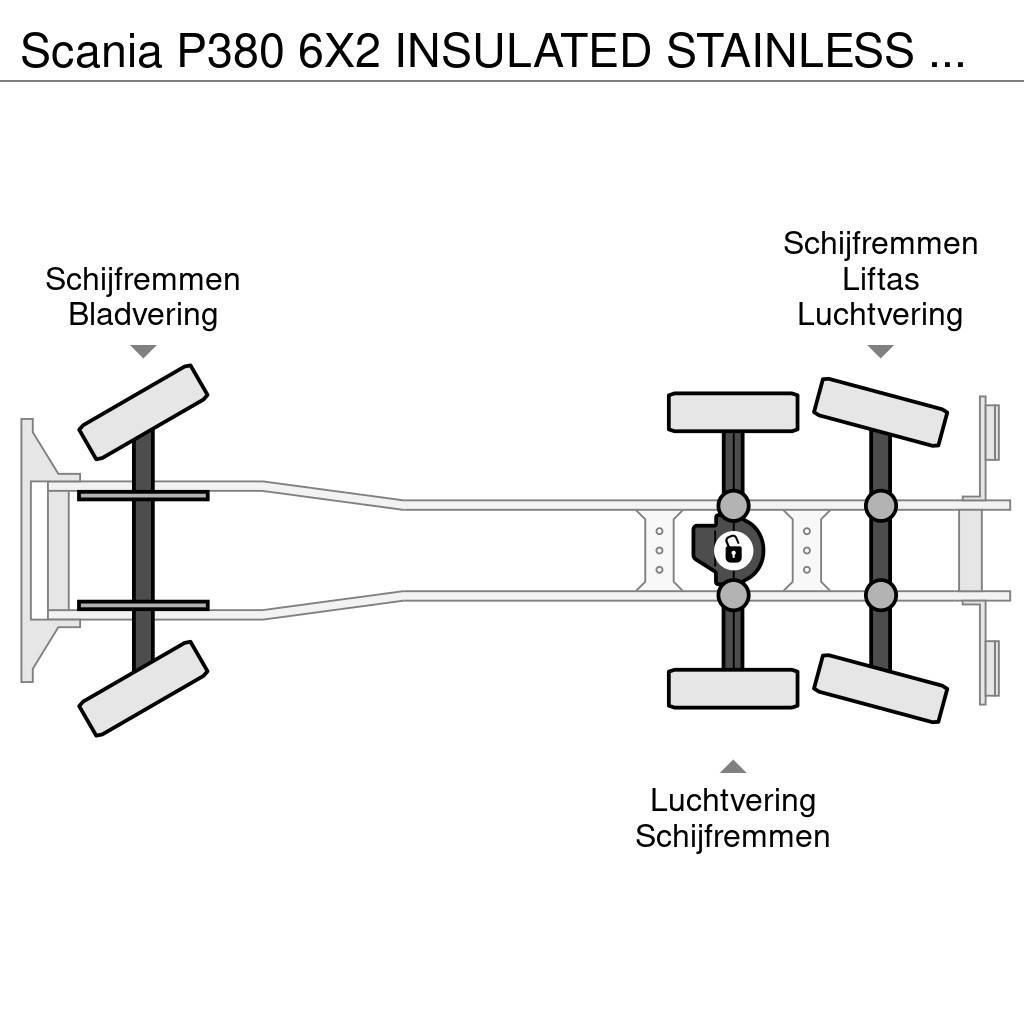 Scania P380 6X2 INSULATED STAINLESS STEEL TANK 15 500L 1 Tartályos teherautók