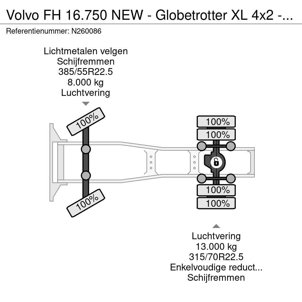 Volvo FH 16.750 NEW - Globetrotter XL 4x2 - Full spec - Nyergesvontatók