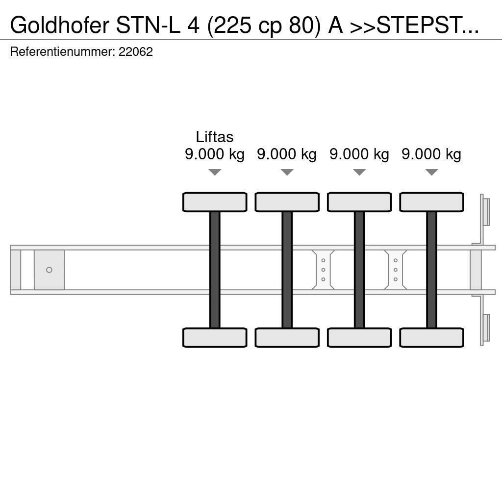 Goldhofer STN-L 4 (225 cp 80) A >>STEPSTAR<< (CARGOPLUS® tyr Mélybölcsős félpótkocsik