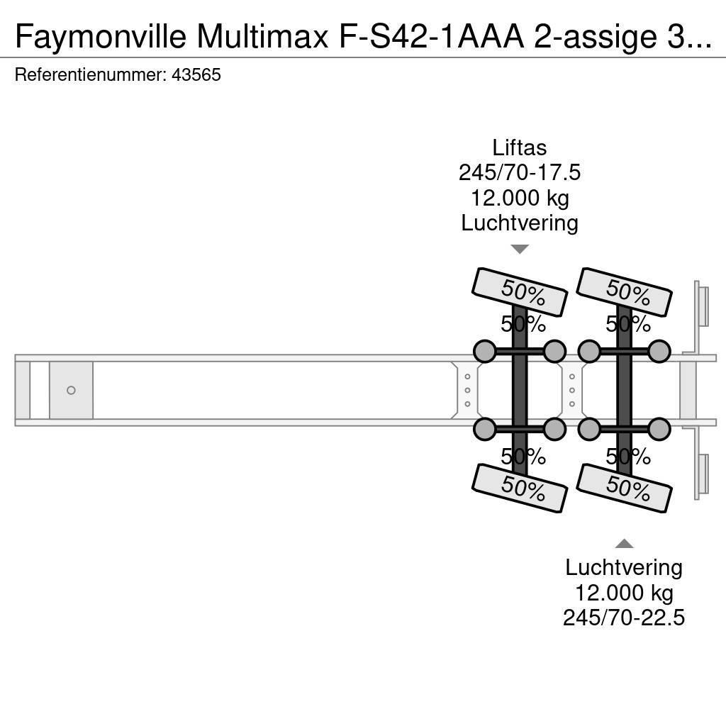 Faymonville Multimax F-S42-1AAA 2-assige 3,90 meter Extandable Mélybölcsős félpótkocsik