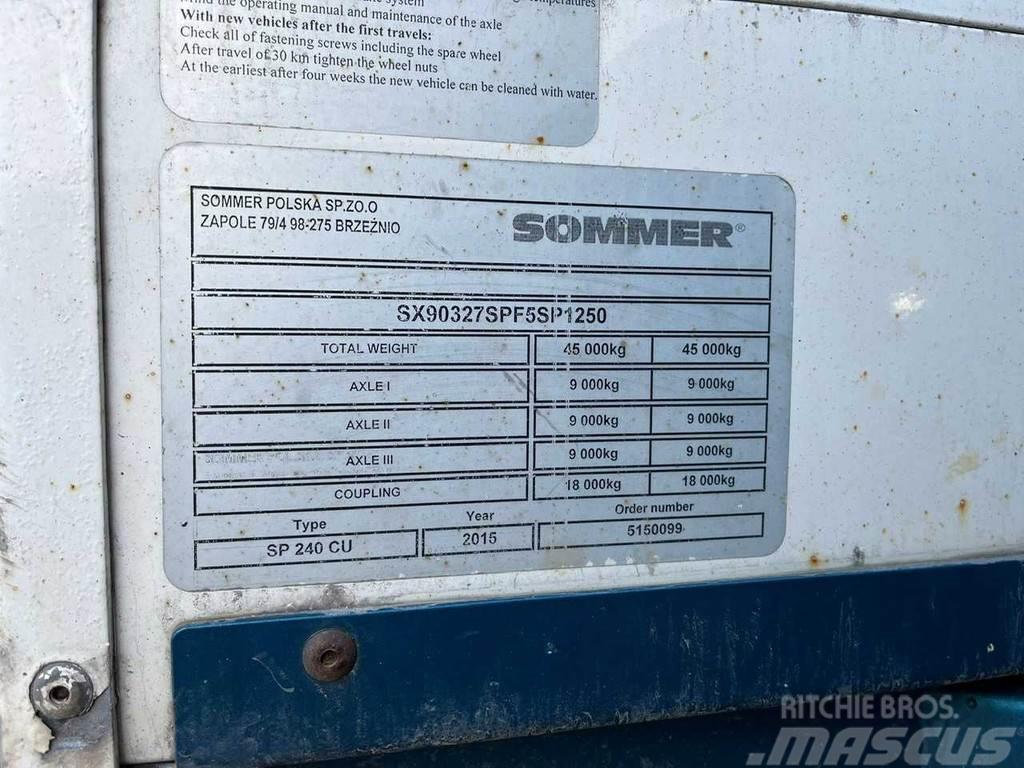 Sommer SP 240 CU BOX L=13595 mm Elhúzható ponyvás félpótkocsik
