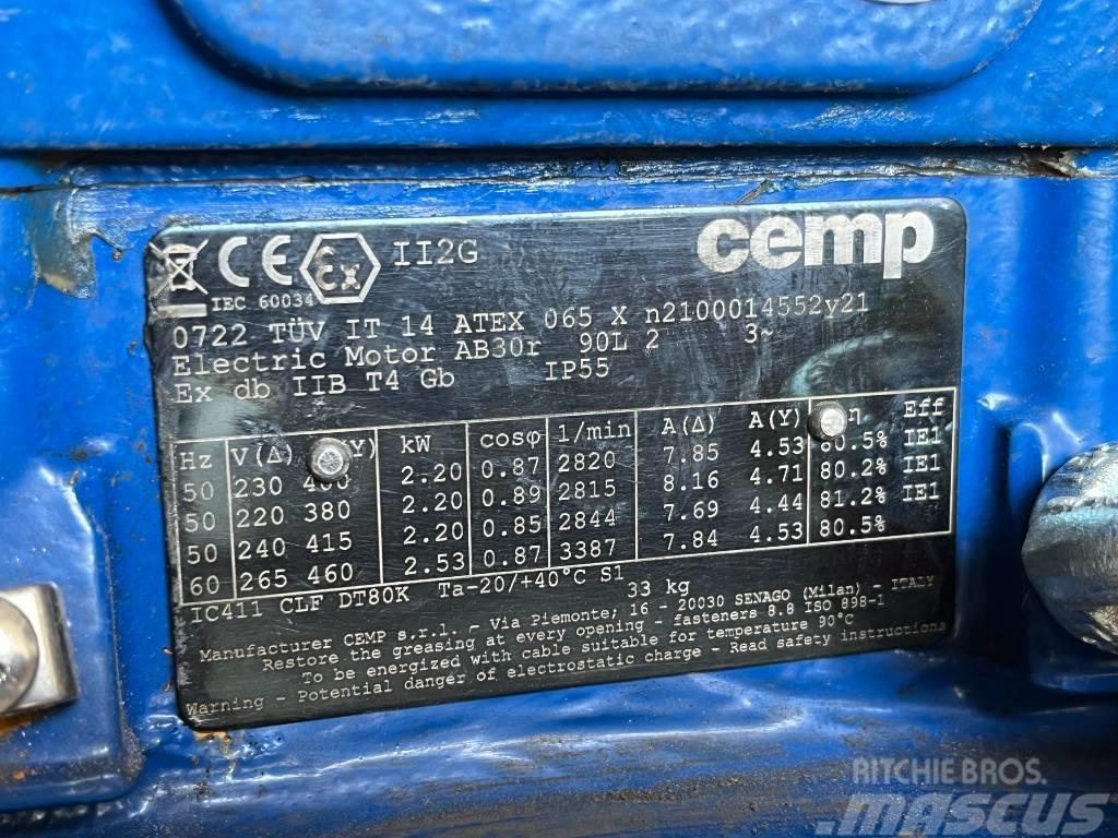  CEMP Electric Motor ATEX 230V 2,2kW 2800RPM Motorok