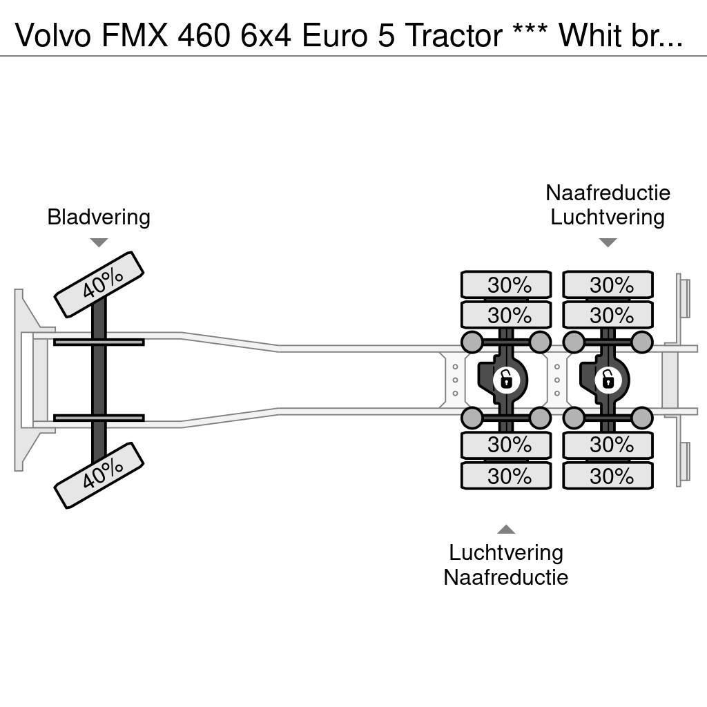Volvo FMX 460 6x4 Euro 5 Tractor *** Whit bridge to Put Terepdaruk
