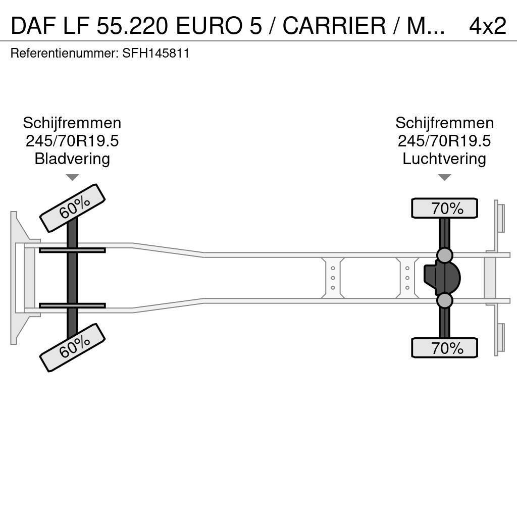DAF LF 55.220 EURO 5 / CARRIER / MULTITEMPERATUUR / DH Hűtős