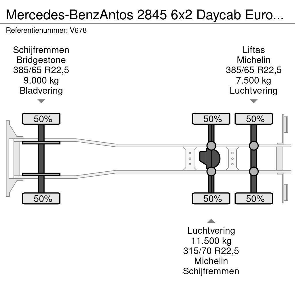 Mercedes-Benz Antos 2845 6x2 Daycab Euro6 - Haakarm 21T - Lift-A Horgos rakodó teherautók
