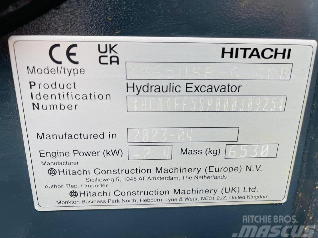 Hitachi ZX 65 US B-6 Mini kotrók < 7t