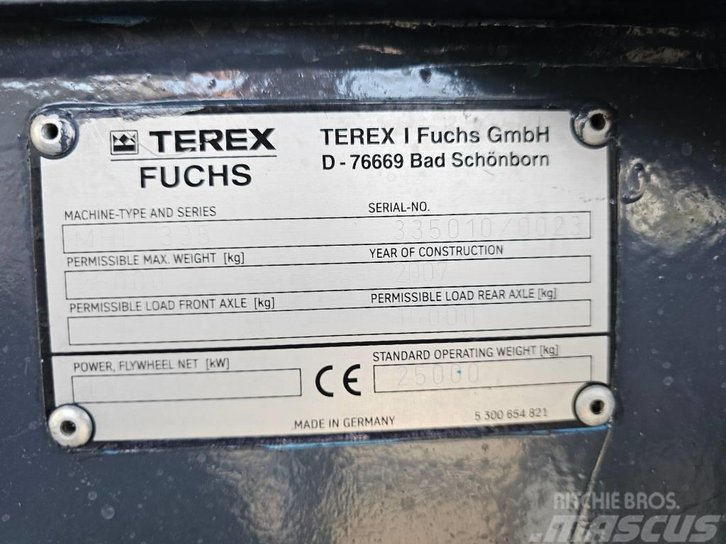 Fuchs MHL 335 Material Handler Bontásra használt kotrók