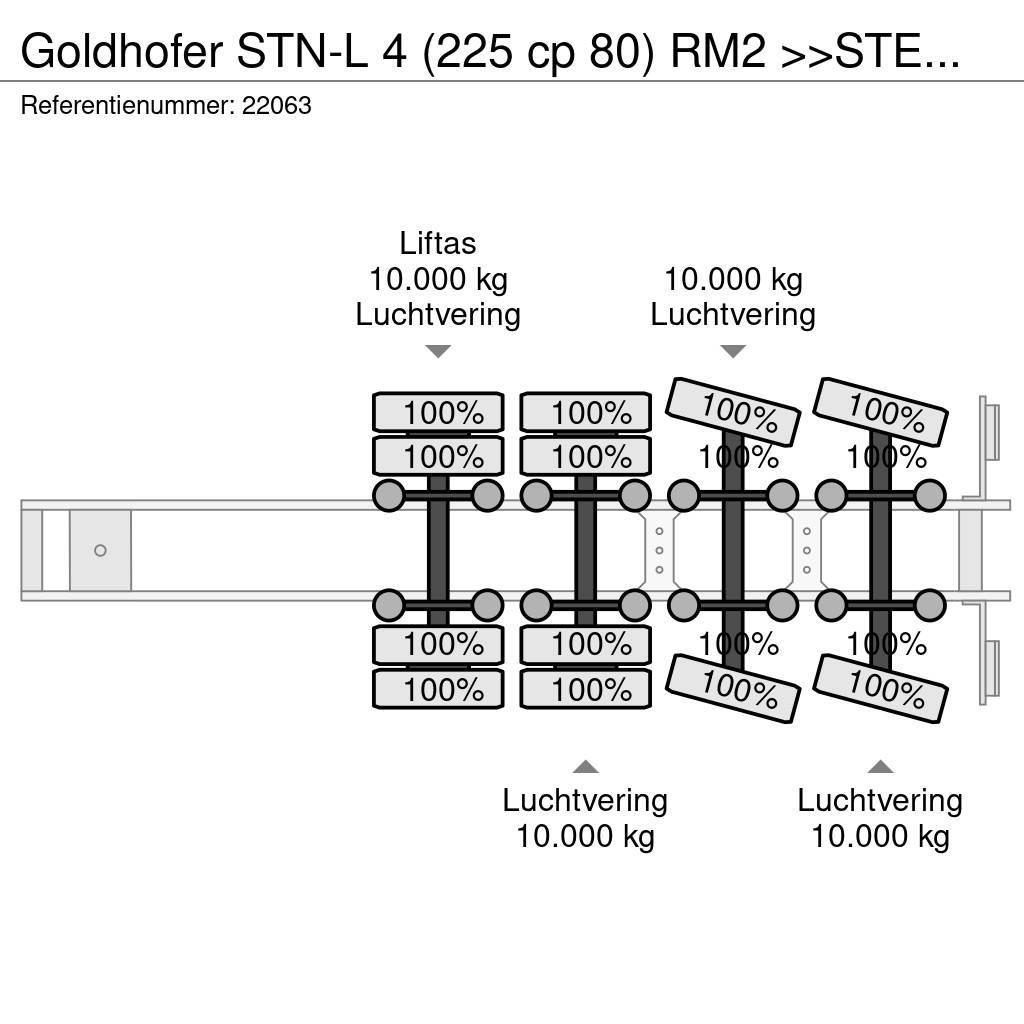 Goldhofer STN-L 4 (225 cp 80) RM2 >>STEPSTAR<< (CARGOPLUS® t Mélybölcsős félpótkocsik