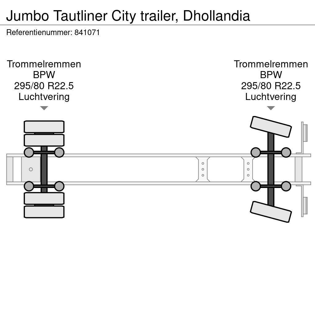 Jumbo Tautliner City trailer, Dhollandia Elhúzható ponyvás félpótkocsik