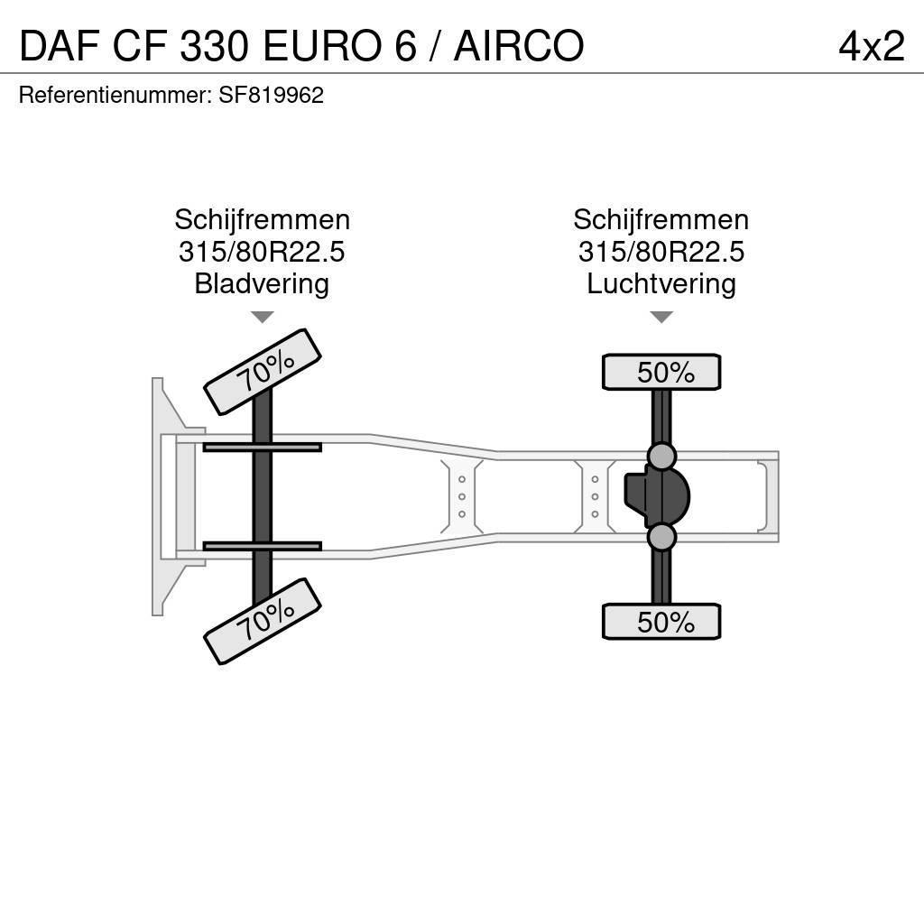 DAF CF 330 EURO 6 / AIRCO Nyergesvontatók