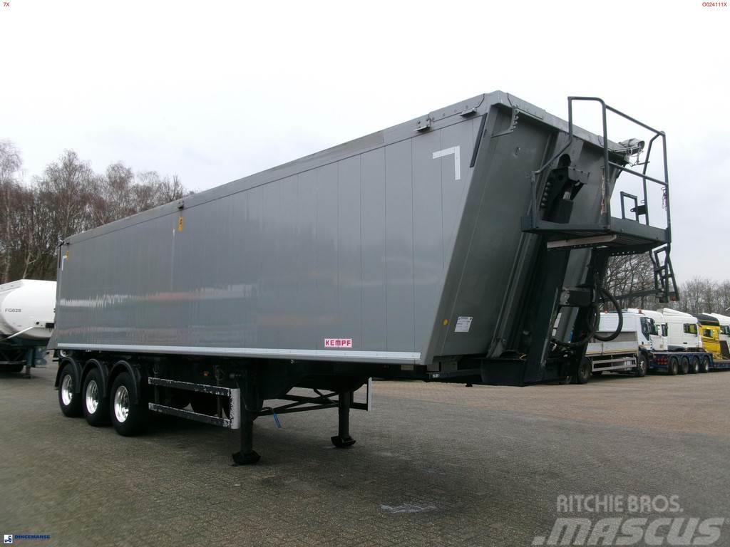 Kempf Tipper trailer alu 55.5 m3 + tarpaulin Billenő félpótkocsik