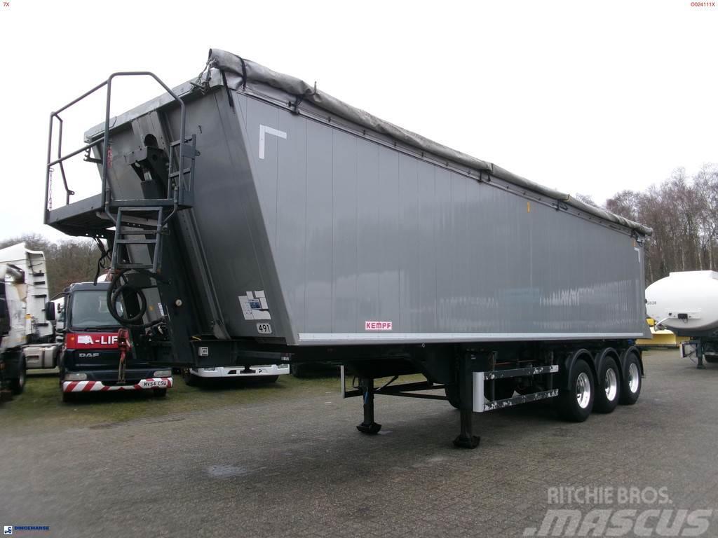 Kempf Tipper trailer alu 55.5 m3 + tarpaulin Billenő félpótkocsik