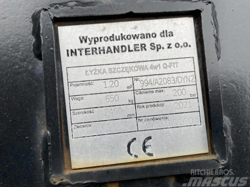  Dyna-metal Łyżka 4w1 z lemieszem 2450mm Kanalak
