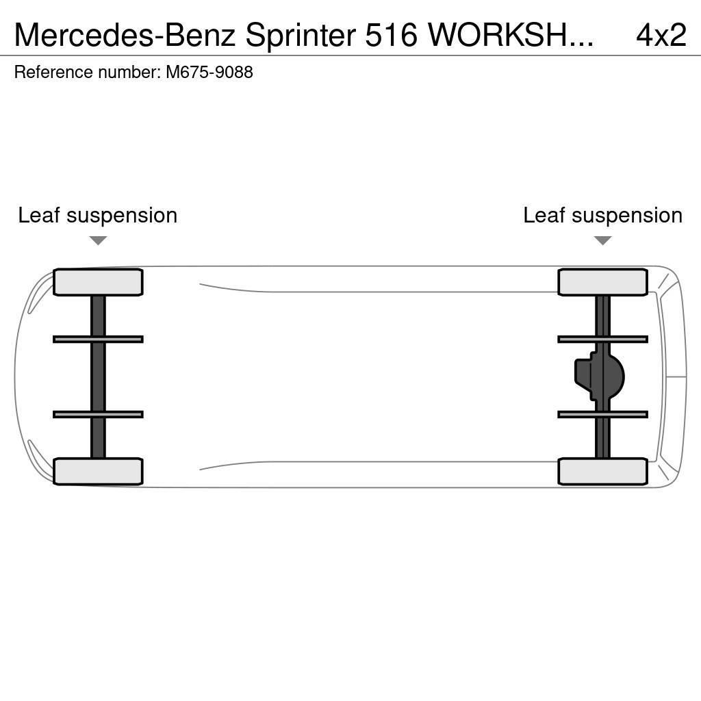 Mercedes-Benz Sprinter 516 WORKSHOP EQUIPMENT / BOX L=4559 mm Transporterek