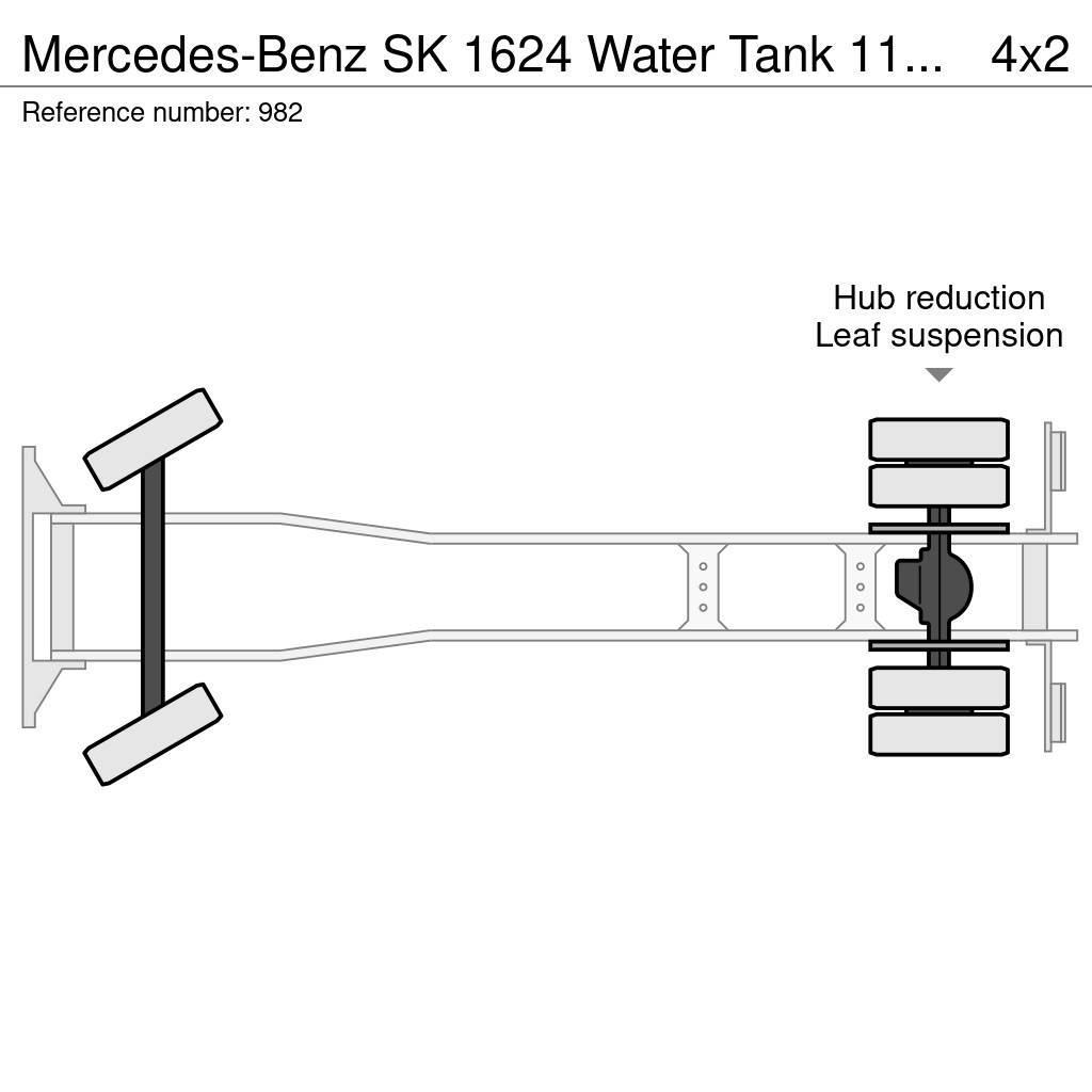 Mercedes-Benz SK 1624 Water Tank 11.000 Liters Spraybar Big Axle Tartályos teherautók