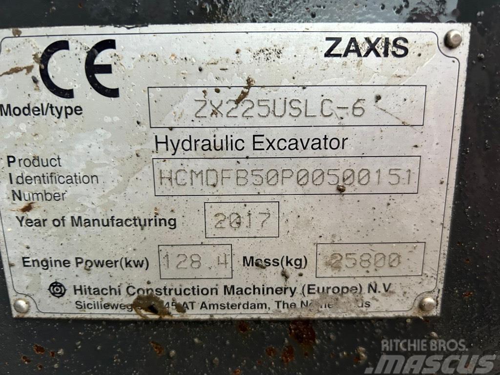 Hitachi ZX225 USLC-6 Lánctalpas kotrók