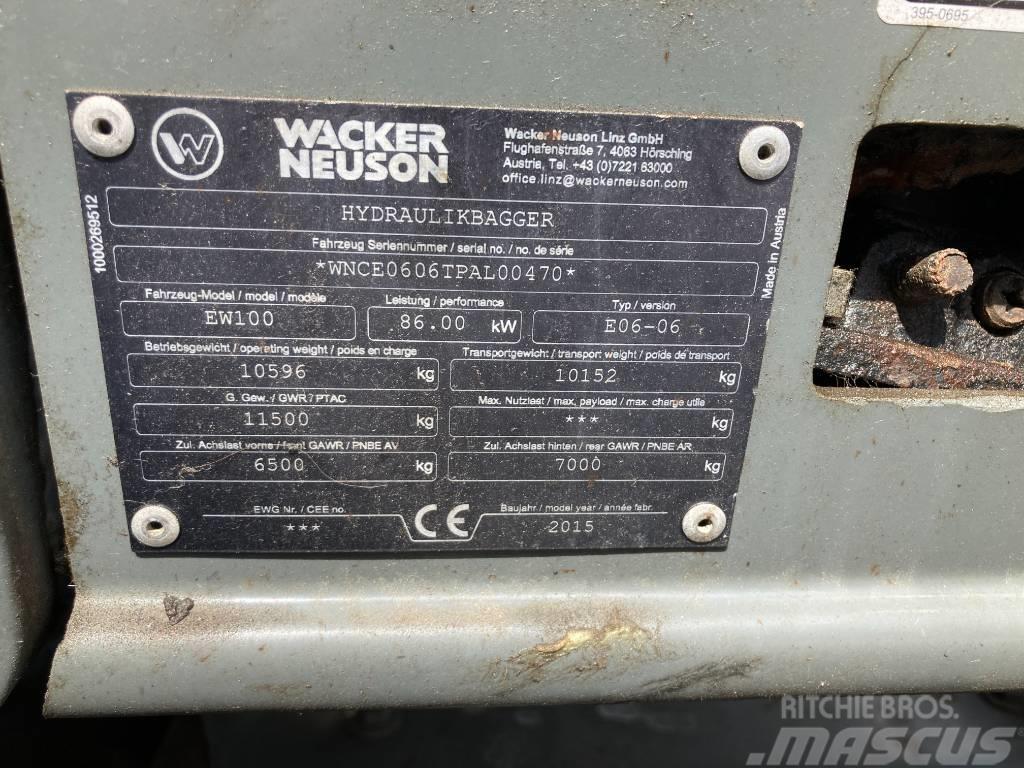 Wacker Neuson EW 100 Gumikerekes kotrók