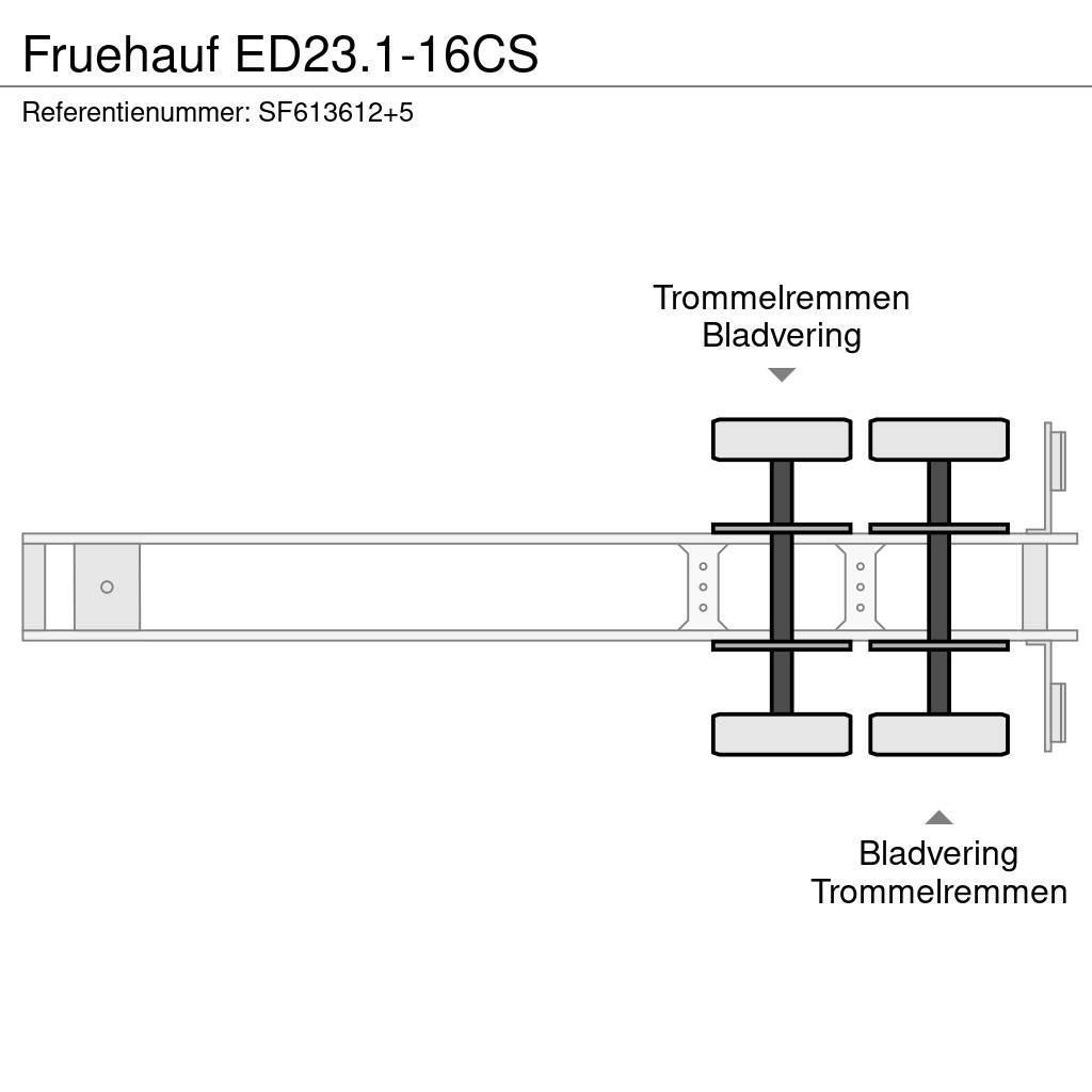 Fruehauf ED23.1-16CS Mélybölcsős félpótkocsik
