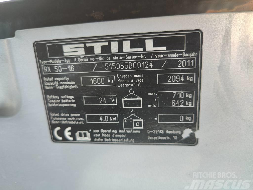 Still RX50-16 sähkövastapainotrukki Elektromos targoncák