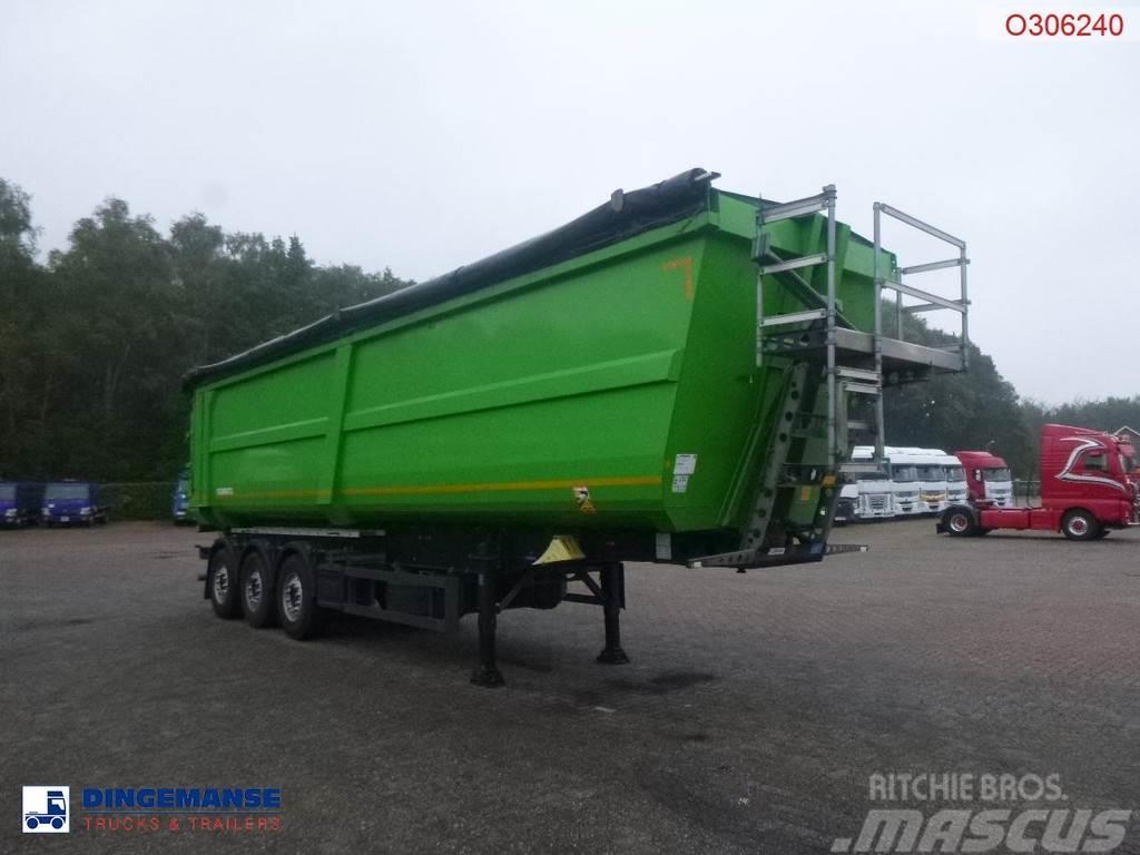 Schmitz Cargobull Tipper trailer steel 58 m3 + tarpaulin Platós / Ponyvás félpótkocsik