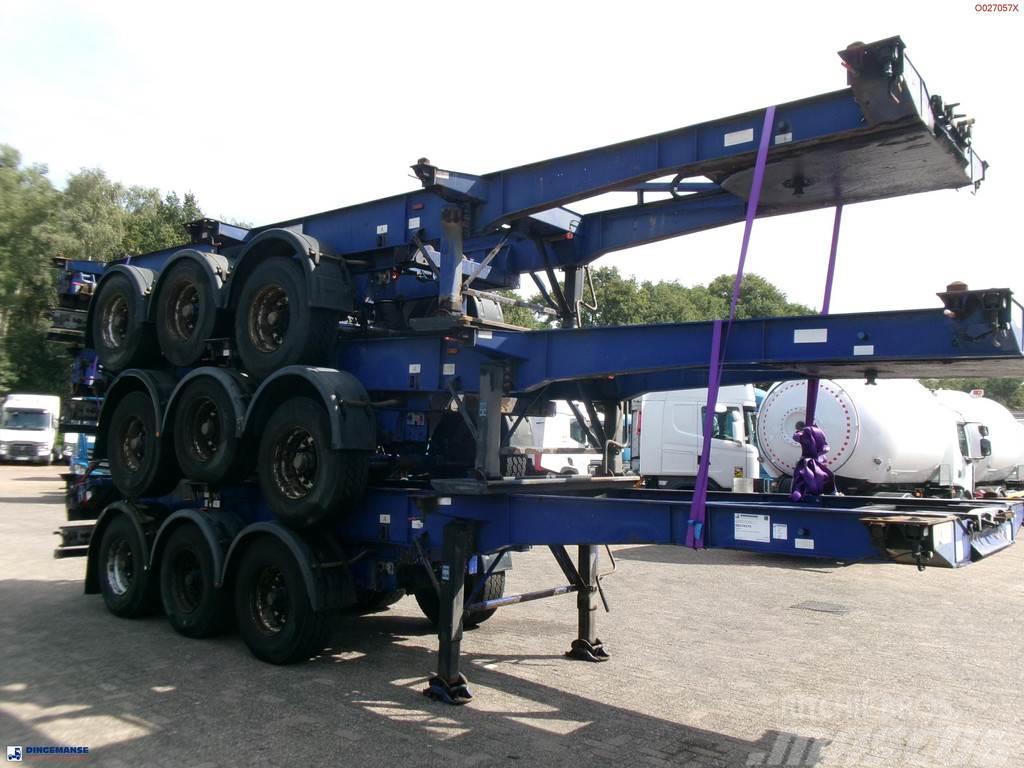 Montracon Stack - 3 x container chassis 20-30-40-45 ft Konténerkeret / Konténeremelő félpótkocsik
