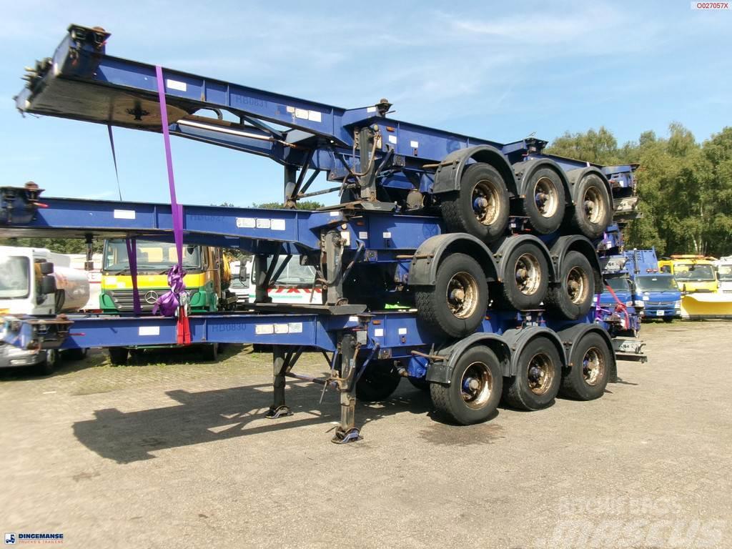 Montracon Stack - 3 x container chassis 20-30-40-45 ft Konténerkeret / Konténeremelő félpótkocsik