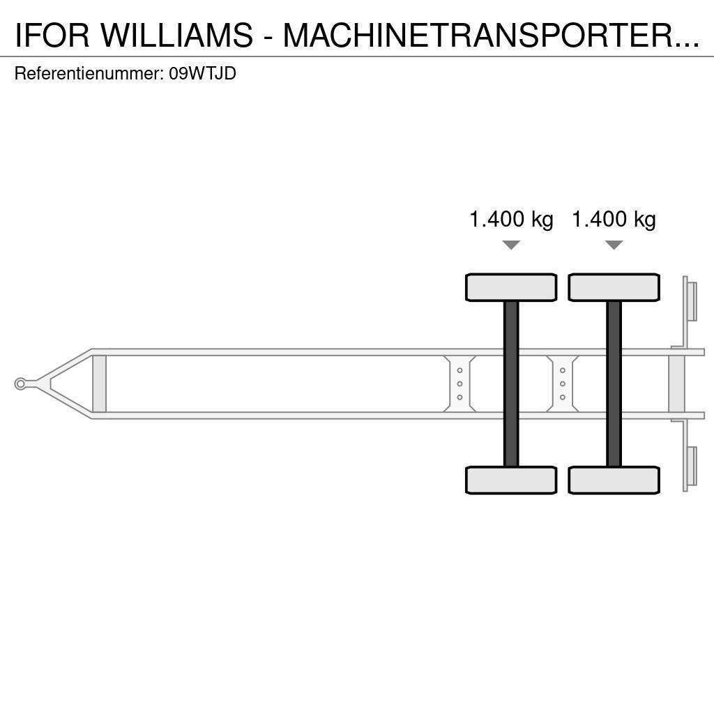 Ifor Williams - MACHINETRANSPORTER TRAILER AANHANGER MARGE Platós / Ponyvás pótkocsik