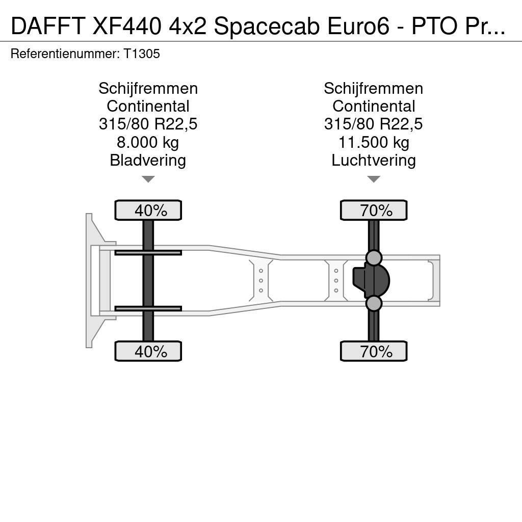 DAF FT XF440 4x2 Spacecab Euro6 - PTO Prep - Alcoa Rim Nyergesvontatók