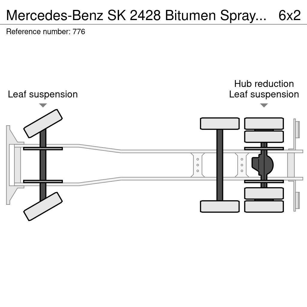 Mercedes-Benz SK 2428 Bitumen Sprayer 11.000L Good Condition Bitumenszórók