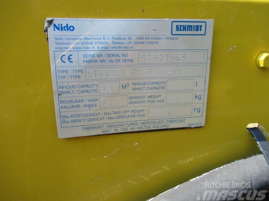 Nido STRATOS B11-24 PAXN 1,1 m3 + 500L Zoutstrooier Sal Kis teherszállító/Platós kocsi