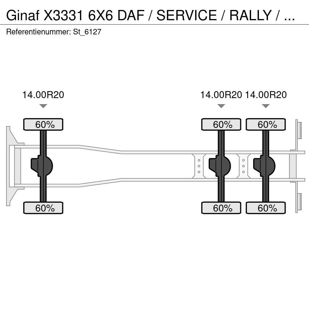 Ginaf X3331 6X6 DAF / SERVICE / RALLY / T5 / DAKAR Dobozos teherautók