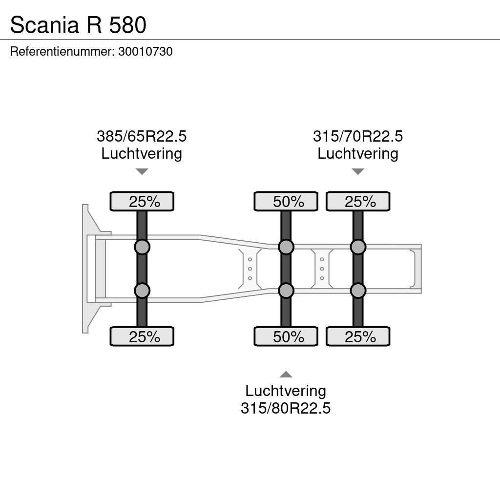 Scania R 580 Nyergesvontatók
