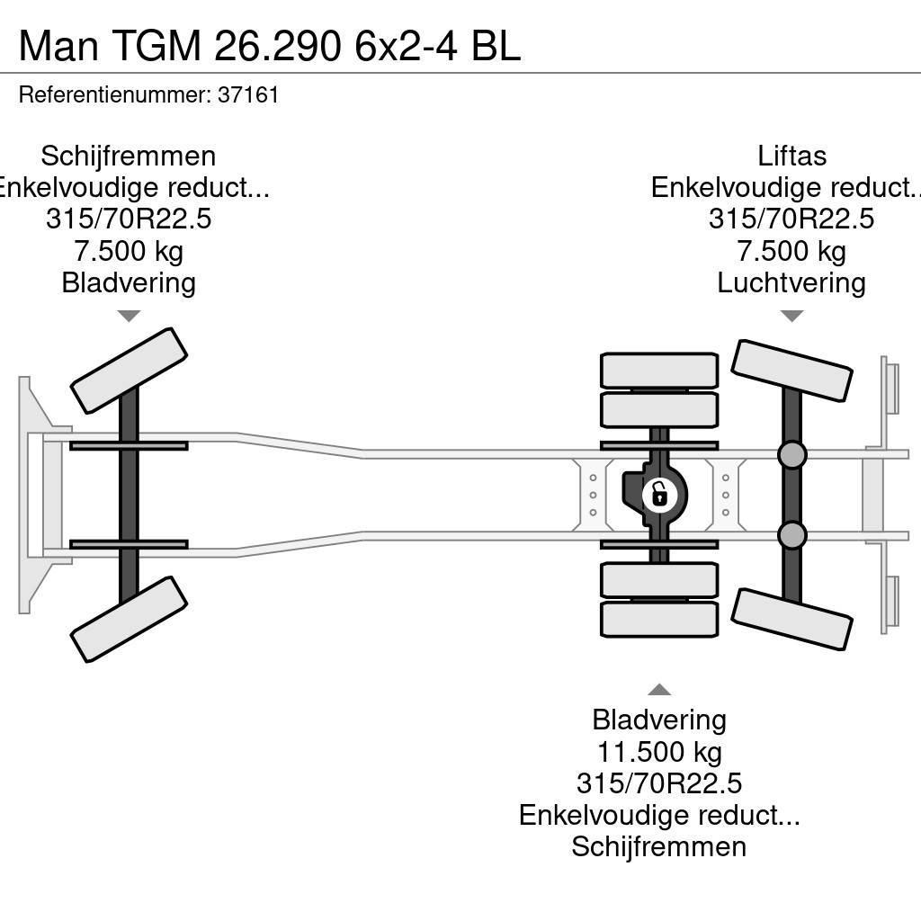 MAN TGM 26.290 6x2-4 BL Hulladék szállítók