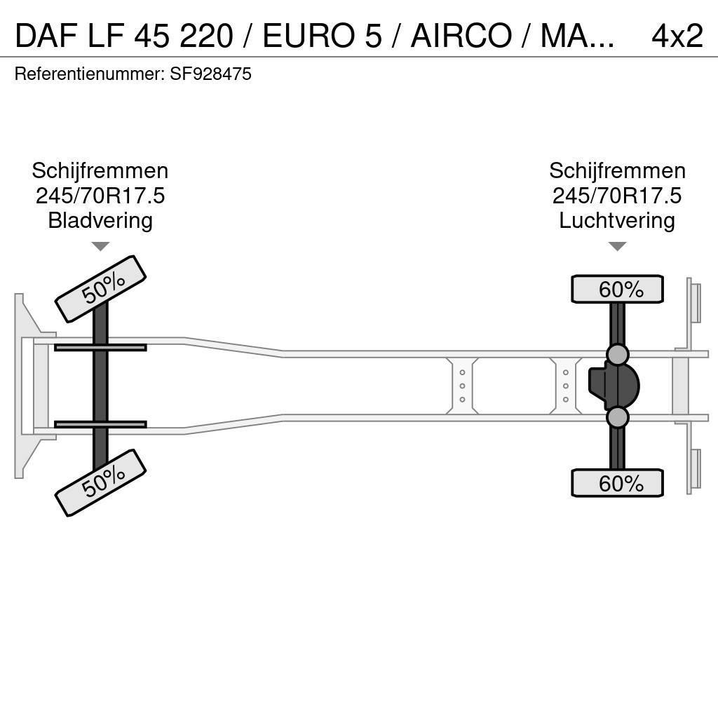 DAF LF 45 220 / EURO 5 / AIRCO / MANUEL / DHOLLANDIA 2 Elhúzható ponyvás