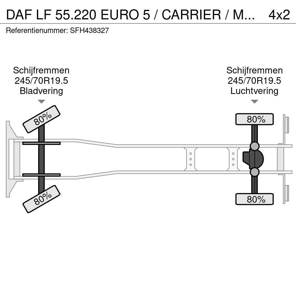 DAF LF 55.220 EURO 5 / CARRIER / MULTITEMPERATUUR / DH Hűtős