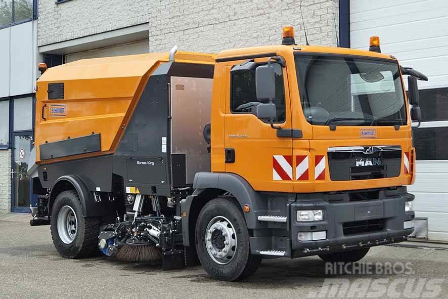 MAN TGM 18.240 BB Road Sweeper Truck (3 units) Utcaseprő teherautók