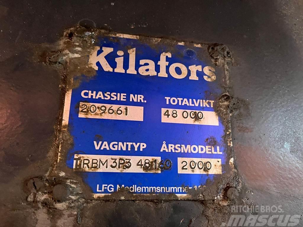 Kilafors TRB M3P3-48-160 LIFT & STEERING AXLE Platós / Ponyvás félpótkocsik