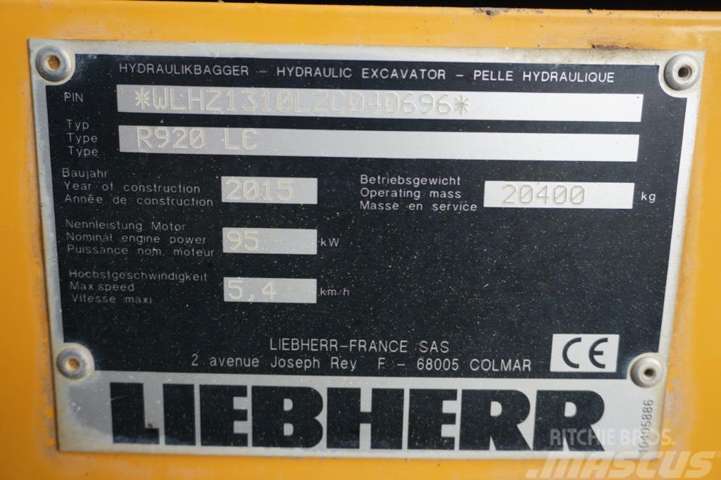 Liebherr R 920 LC Lánctalpas kotrók