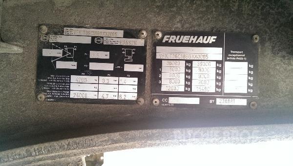 Fruehauf T36 Elhúzható ponyvás félpótkocsik