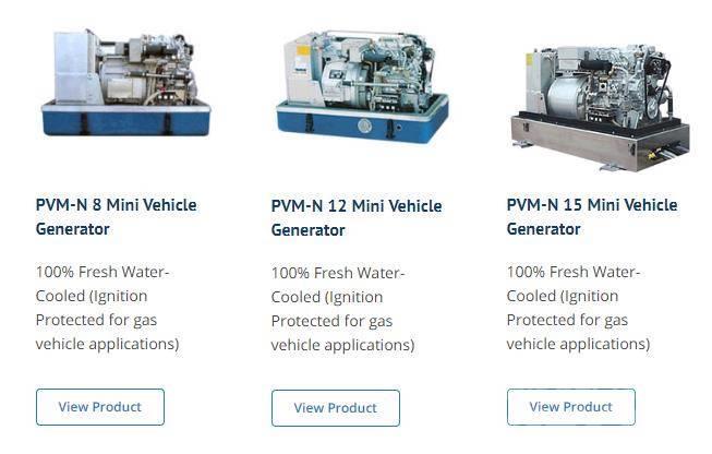 Fischer Panda generator Vehicle AC 15 Mini PVK-U Series Dízel áramfejlesztők