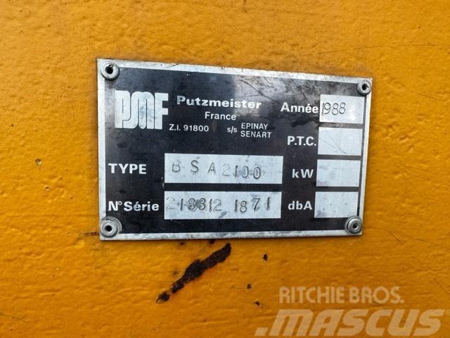 Putzmeister BSA 2100 /160 KW Betonpumpák