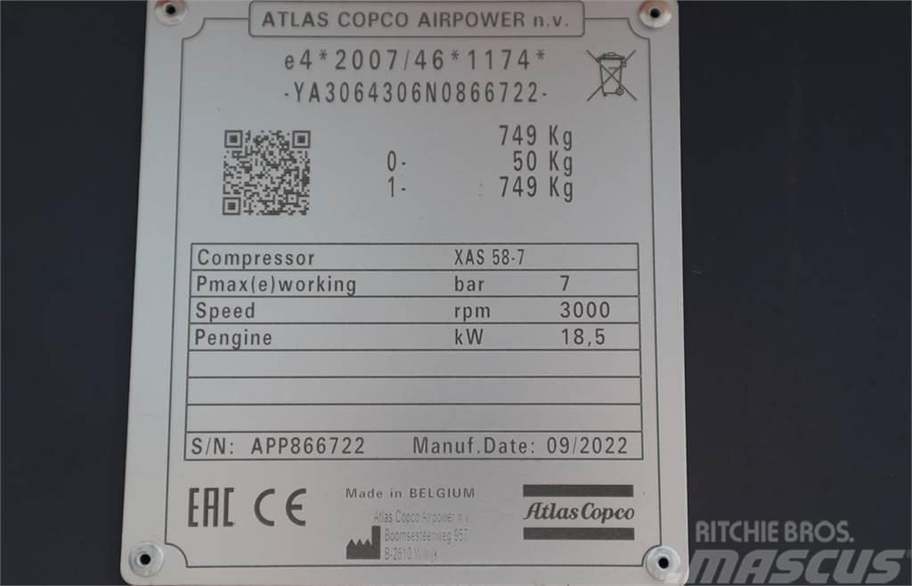 Atlas Copco XAS 58-7 Valid inspection, *Guarantee! Diesel, Vol Kompresszorok
