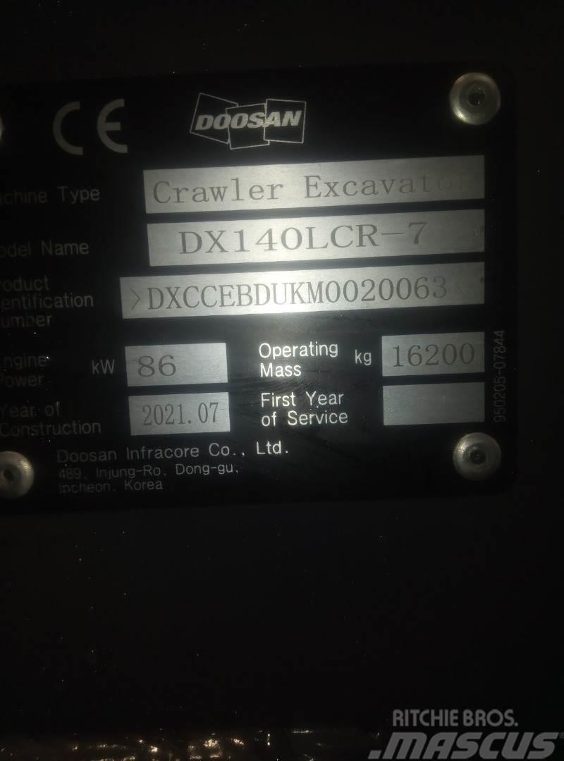 Doosan DX140LCR-7 Lánctalpas kotrók