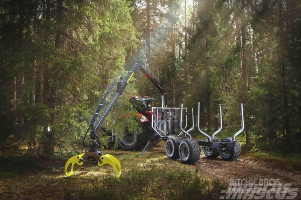Palms Skogsekipage 3.61 6.1m 8t Kampanj NY Erdészeti pótkocsik