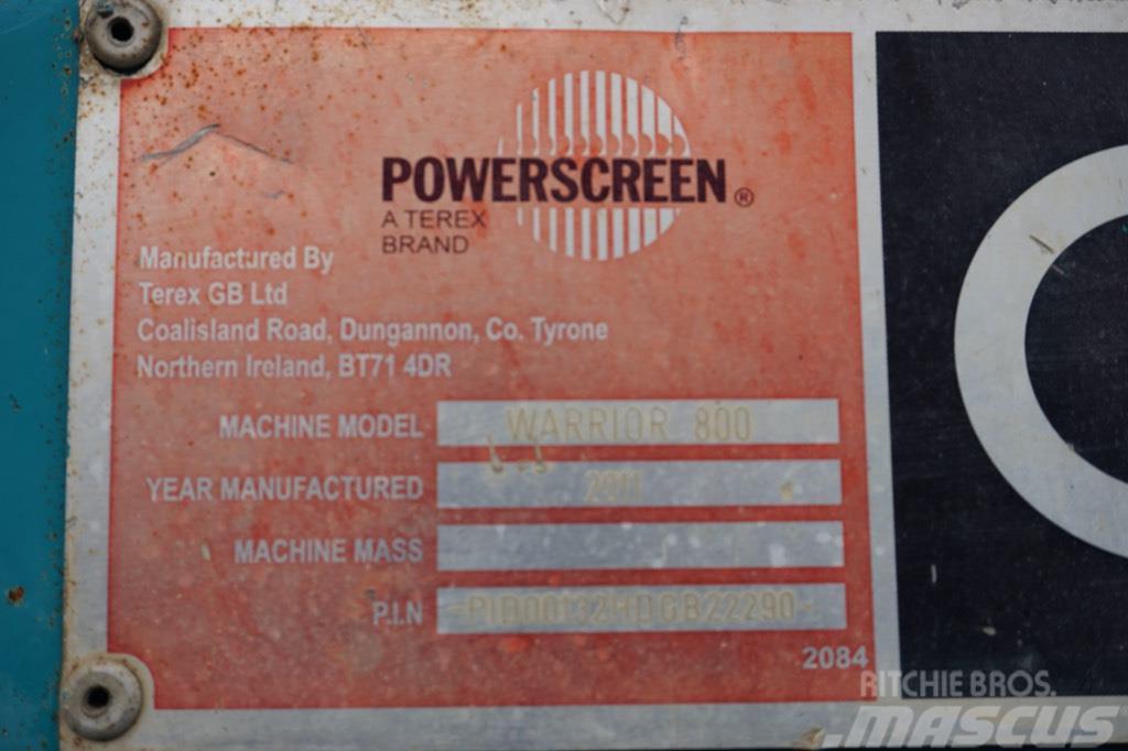 PowerScreen Warrior 800 Mobil szűrők