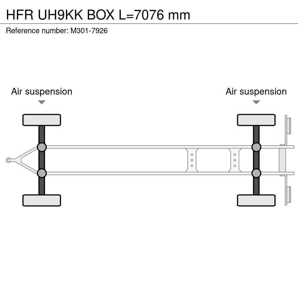 HFR UH9KK BOX L=7076 mm Dobozos pótkocsik