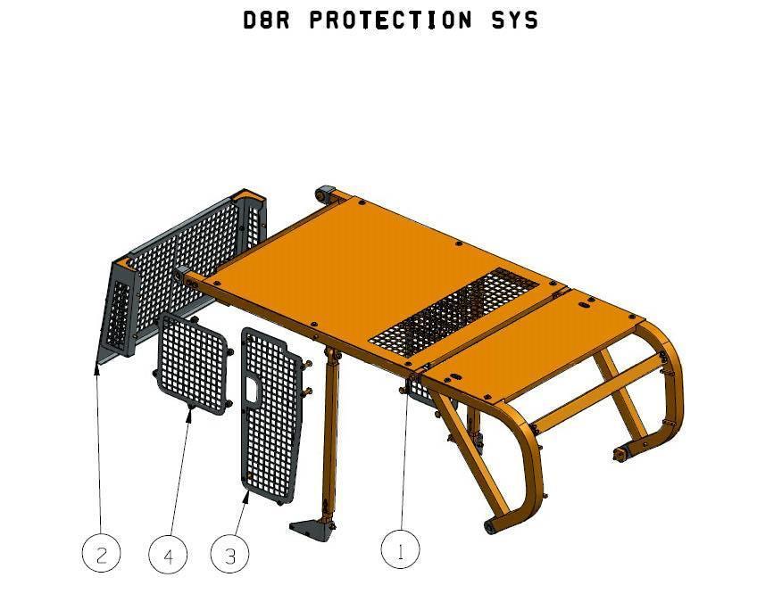CAT Sweeps and Screens for D8R Egyéb traktor tartozékok