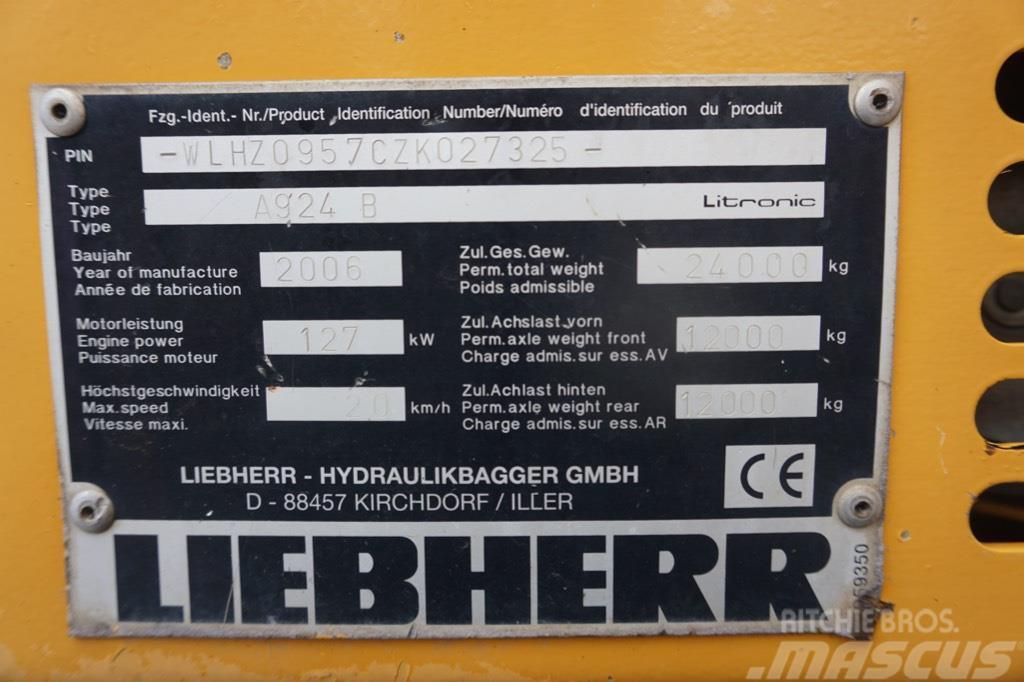 Liebherr A 924 B Litronic Hulladékkezelő gépek
